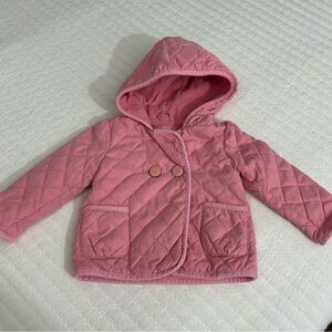 Baby Gap Pink Quilted Hooded coat